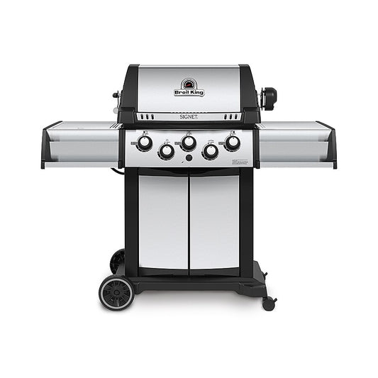 Broil King Signet 90 Stainless Steel 3-Burner Liquid Propane Gas Grill with 1 Side Burner with Rotisserie Burner