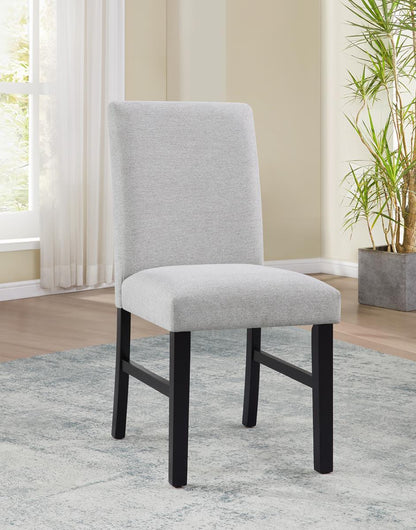 D182 - 5 Piece Dining Room Set (Table, 4 Side Chairs) - Black / Gray