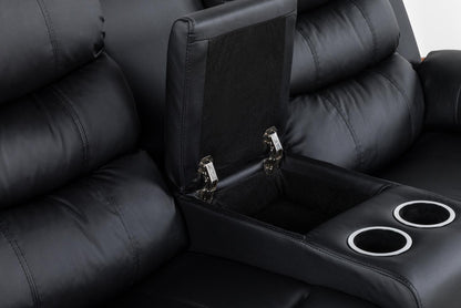 U190 - Motion Loveseat - Black