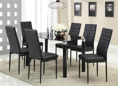 D635 - Dining Side Chair (Set of 2) - Black