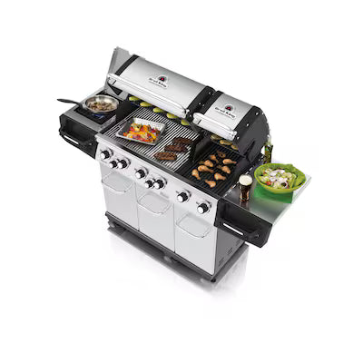Broil King Regal XLS Pro Stainless Steel 6-Burner Natural Gas Grill with 1 Side Burner