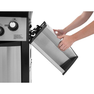 Broil King Sovereign XLS 90 Stainless Steel, and Black 4-Burner Natural Gas Grill with 1 Side Burner