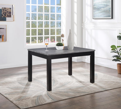 D200 - 5 Piece Dining Room Set (Dining Table, 4 Chairs) - Gray