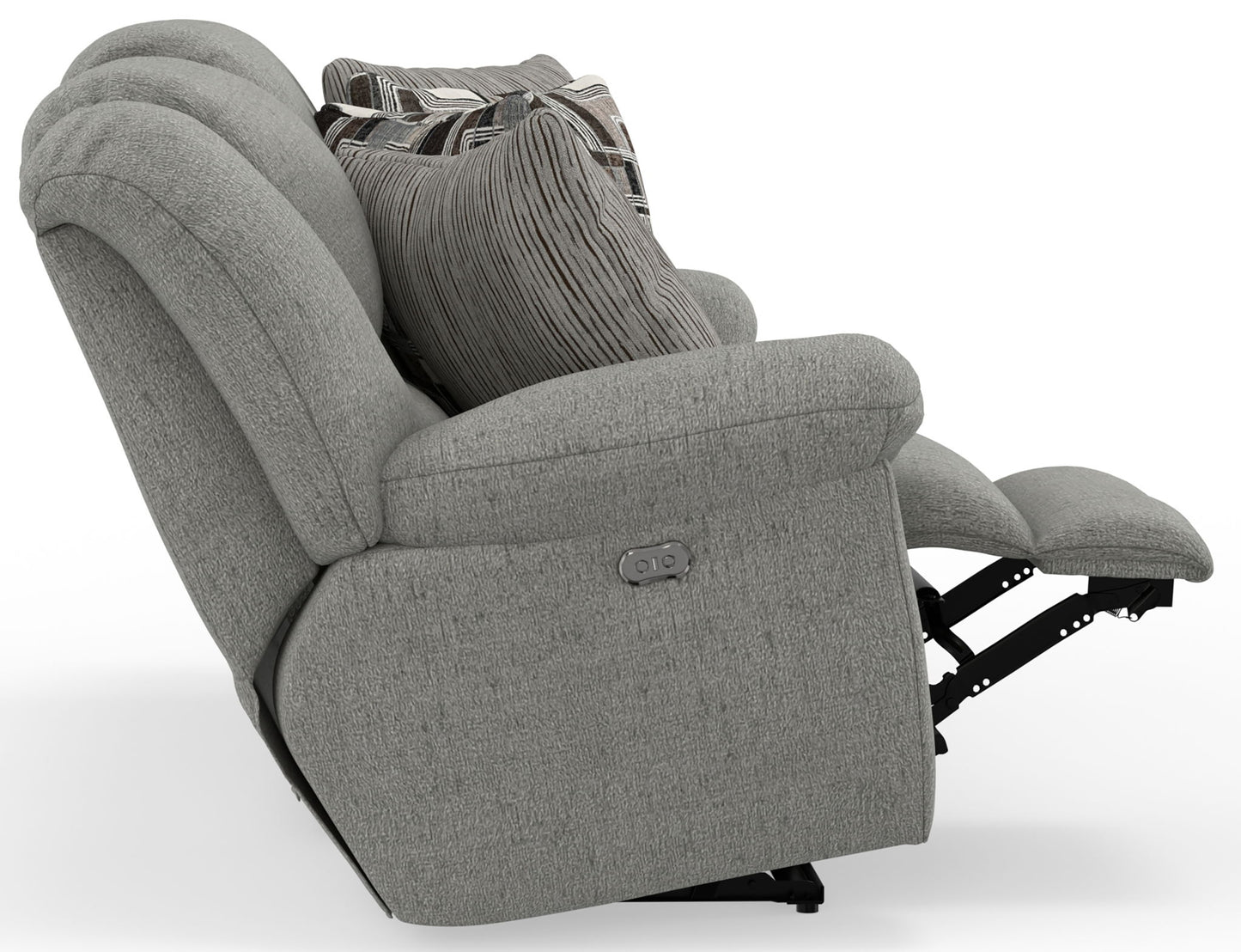Trifecta - Sofa With 3 Recliners and Drop Down Table