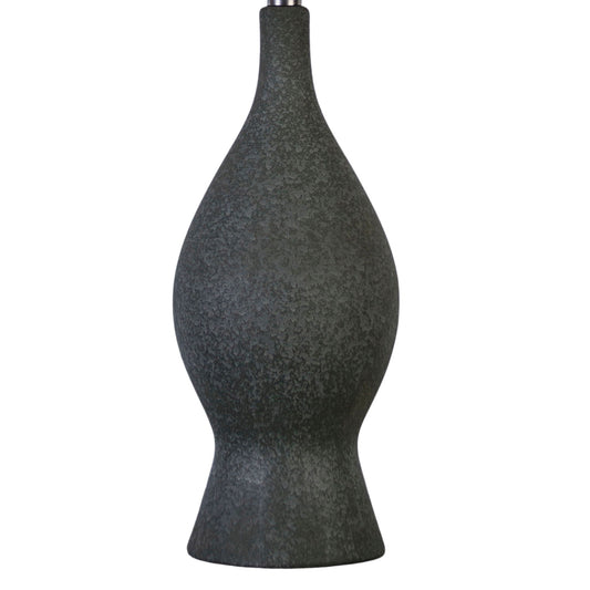 "Cerulean Elegance" Ceramic Table Lamp (Set of 2) - Blue Gray