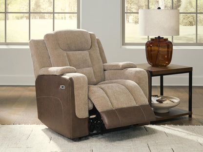 Mixed Motion - Power Recliner With Adjustable Headrest - Brownstone