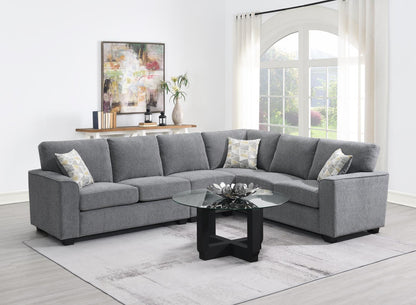 U327 - Armless Chair - Gray