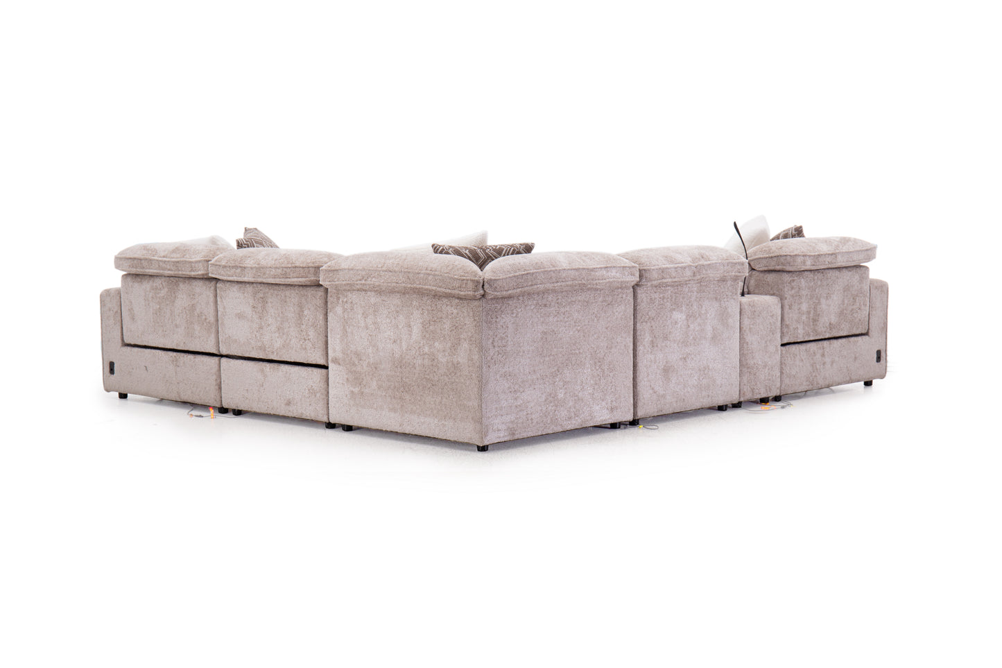 Kingston 6 PC Double Power Reclining Sectional