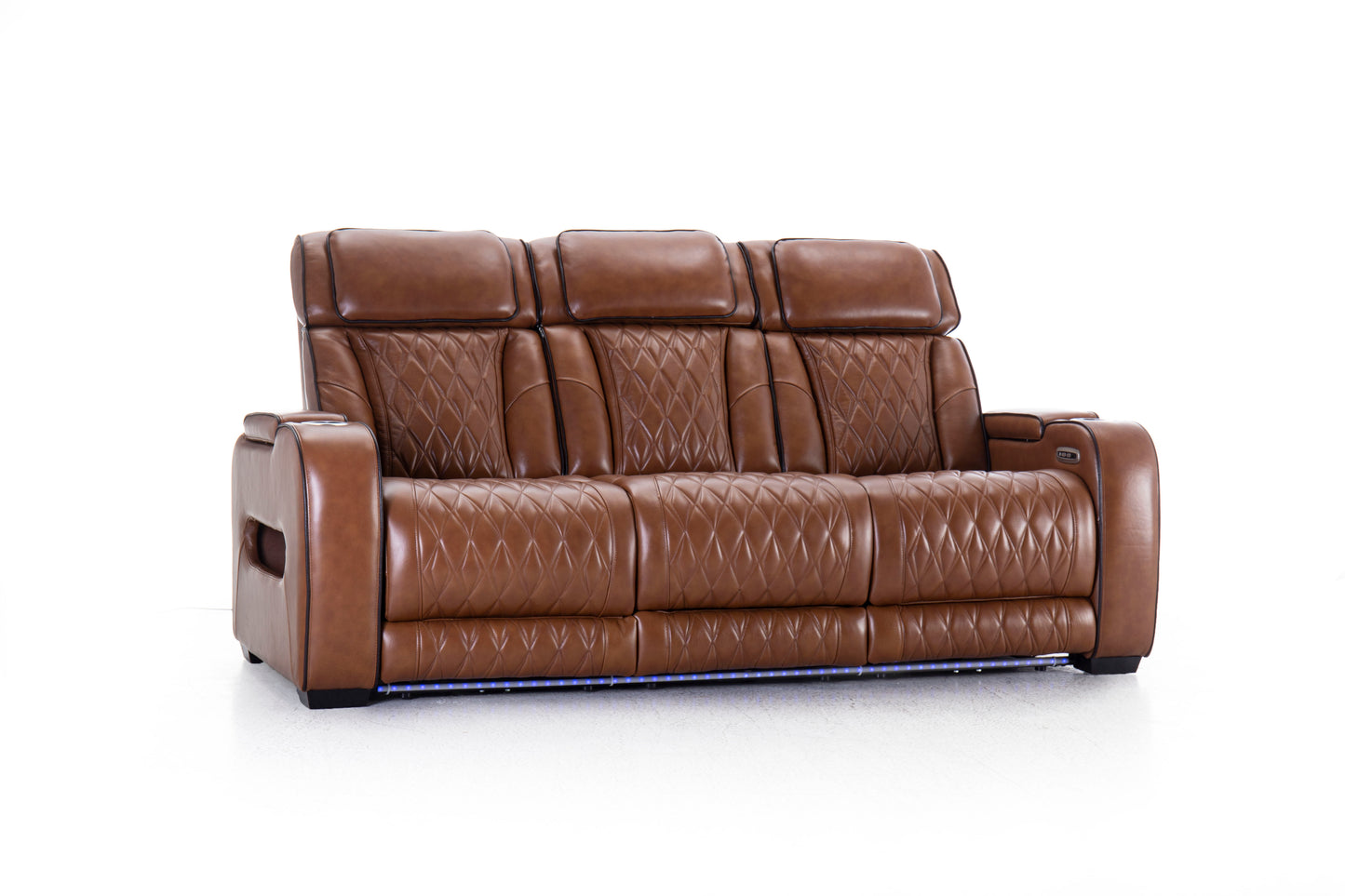 Mantle Double Power Reclining Sofa w/Drop Down Table