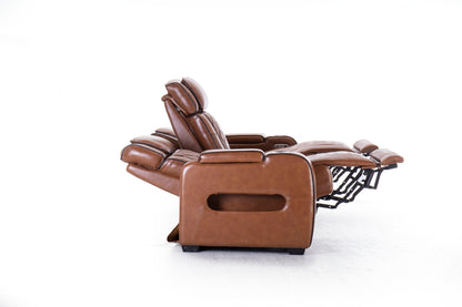 Mantle Double Power Reclining Sofa w/Drop Down Table