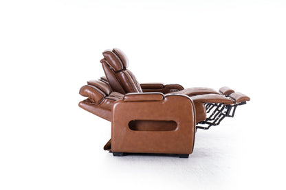 Mantle Double Power Reclining Sofa w/Drop Down Table