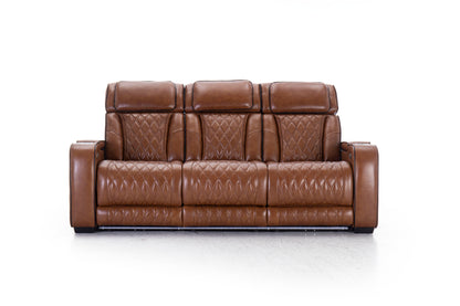 Mantle Double Power Reclining Sofa w/Drop Down Table