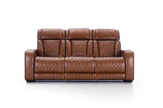 Mantle Double Power Reclining Sofa w/Drop Down Table