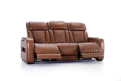 Mantle Double Power Reclining Sofa w/Drop Down Table