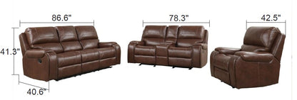 Owen Reclining Sofa w/Drop Down Table