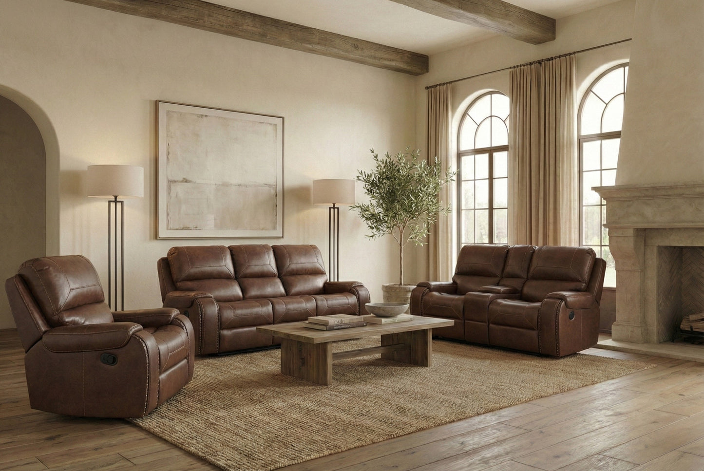 Owen Reclining Glider Console Loveseat