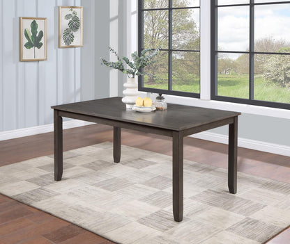 D161 - 7 Piece Dining Room Set (Dining Table, 6 Side Chairs) - Gray