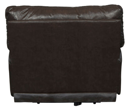 Wembley - Italian Leather Match Power Lay Flat Recliner With Power Adjustable Headrest - Chocolate