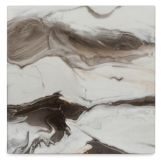 Cendill - Occasional Table Set (Set of 3) - Dark Brown / White / Black