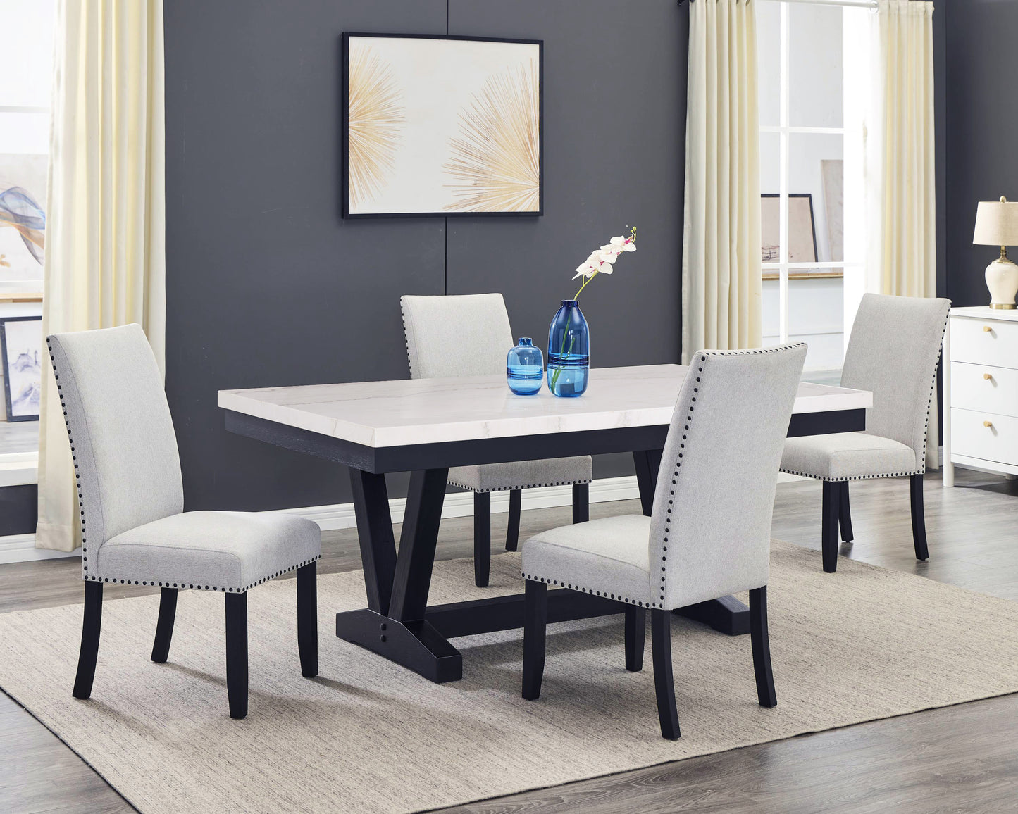 Varley Marble Dining Group