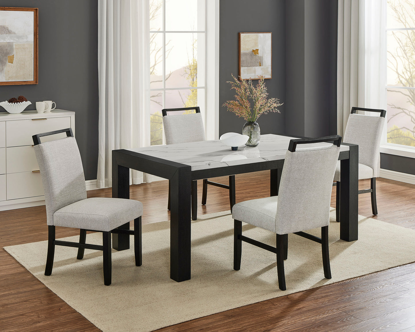 Jules Faux Marble Dining Group