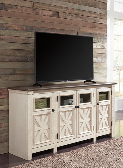Bolanburg - Extra Large TV Stand - White / Brown / Beige