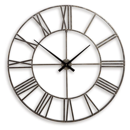 Paquita - Wall Clock - Antique Silver