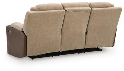 Mixed Motion - Power Reclining Sofa With Adjustable Headrest - Brownstone