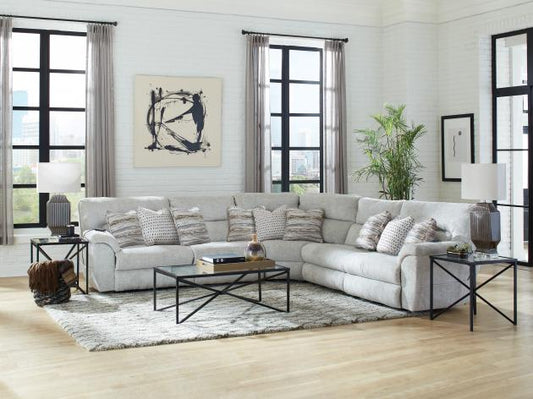 Escape 6 PC Chaise Power Sectional w/Heat & Massage
