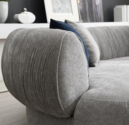 U307 - Modern Curved Sofa - Gray