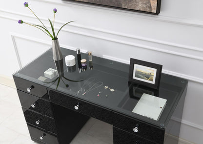 G-316 - Glamour Dresser & Stool - Black