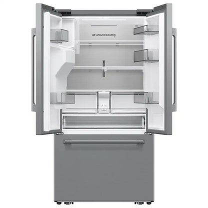 36 in. Wide Bespoke AI 29 cu. ft. 3-Door French Door Refrigerator with Zero Clearance Fit & Dual Auto Ice Maker - Stainless Steel