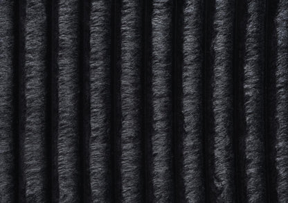 U247 - Corduroy 3 Piece Sectional - Black