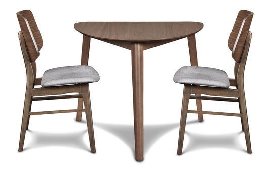 Oscar - Corner Table With 2 Cushion Chairs