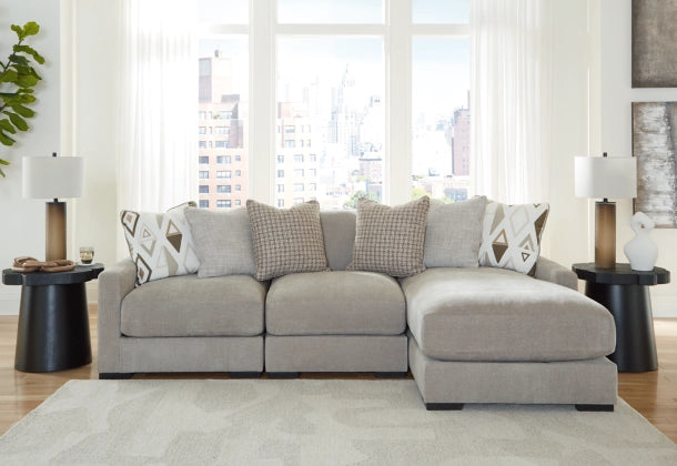 Aslan Court 3 PC Chaise Sectional