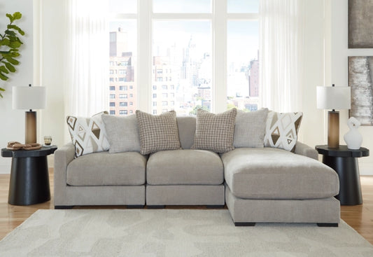 Aslan Court 3 PC Chaise Sectional