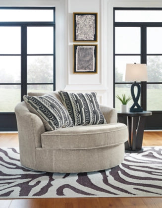 Calnita Oversized Swivel Accent Chair