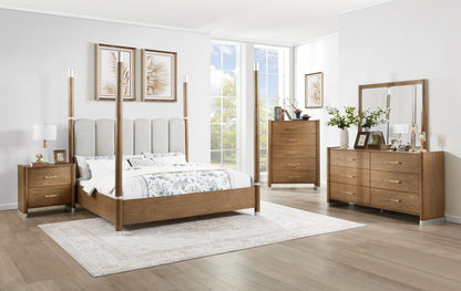 B095 - Nightstand - Warm Brown