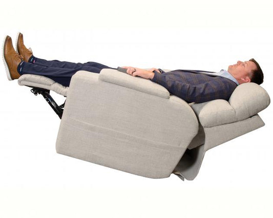 Sanctuary Power Headrest Reclining Console Loveseat w/CR3 Heat/Mass