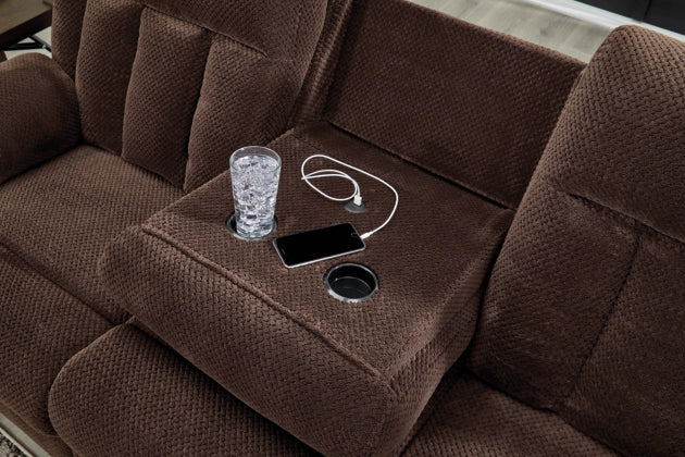 Observation Power Reclining Sofa w/Drop Down Table