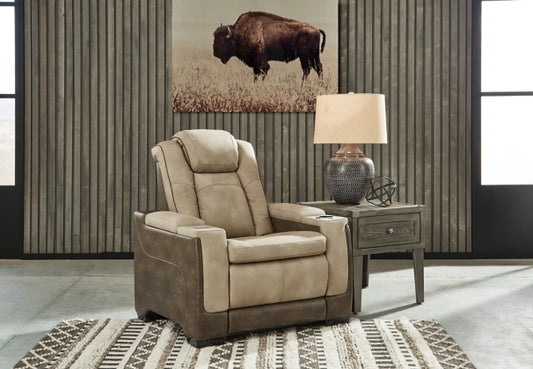 Next-Gen DuraPella Two-Tone Performance Fabric Dual Power Recliner