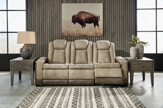 Next-Gen DuraPella Two-Tone Performance Fabric Dual Power Reclining Sofa
