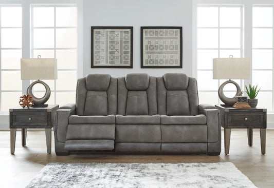 Next-Gen DuraPella Two-Tone Performance Fabric Dual Power Reclining Sofa