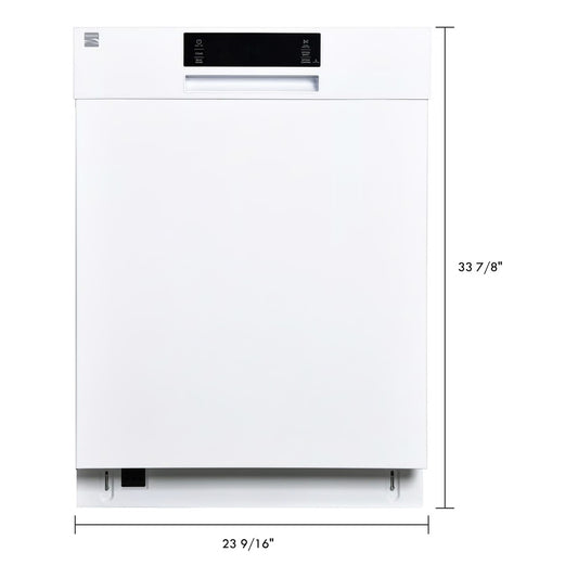 24" Built-in Dishwasher with UltraWash System and SmartWash - White