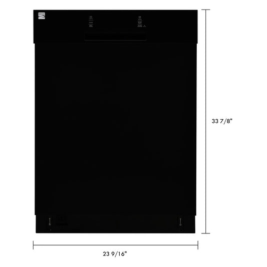 24" Built-in Dishwasher with UltraWash System and SmartWash - Black