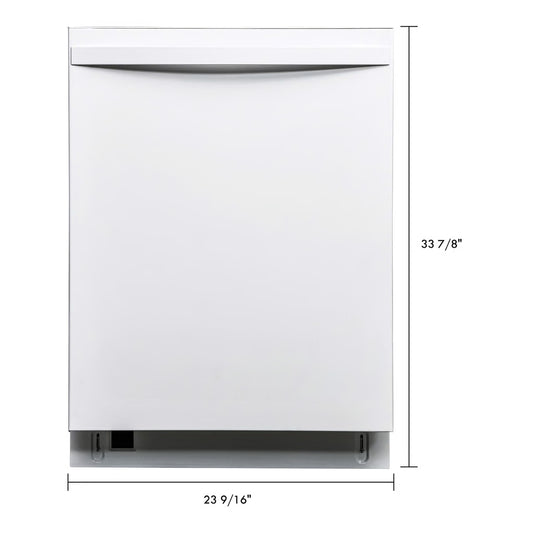 24" Built-in Dishwasher with UltraWash Plus System and Removable 3rd Rack White