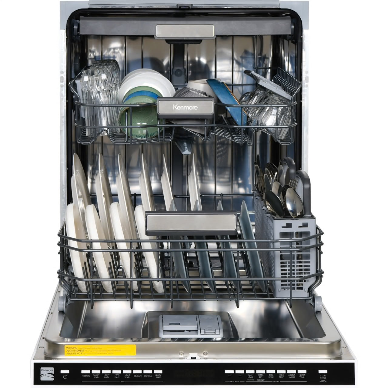 24" Built-in Dishwasher with UltraWash Plus System and Removable 3rd Rack White