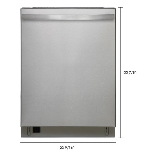 24" Built-in Dishwasher with UltraWash Plus System and Removable 3rd Rack Stainless Steel w/ Fingerprint Resistance