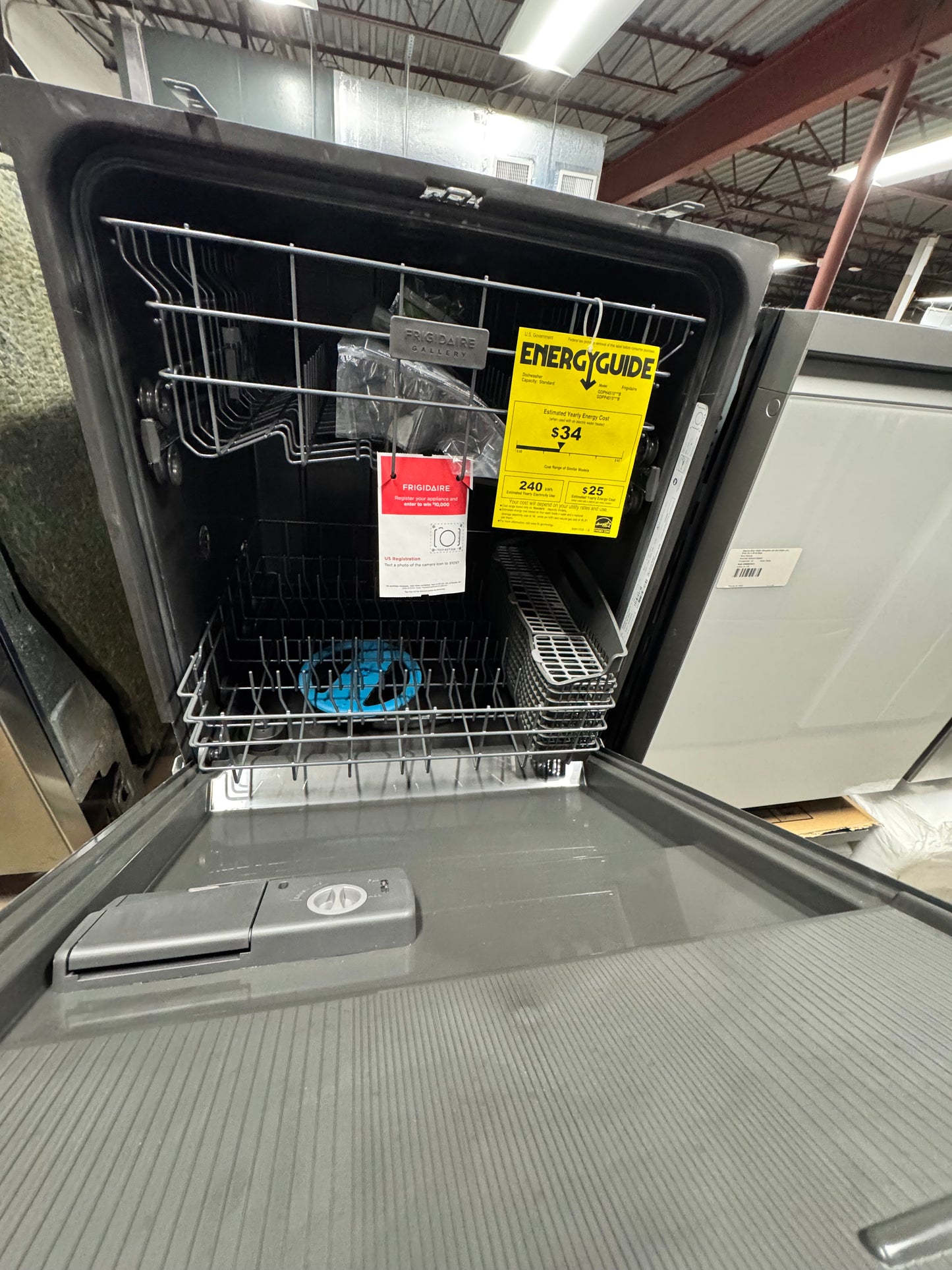 Frigidaire - Gallery 24" Built-In Dishwasher with MaxBoost Dry Technology, 52dba - Stainless Steel OUTLET