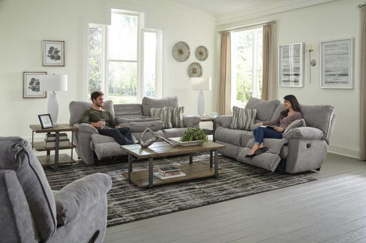 Sadler Lay Flat Reclining Sofa w/Drop Down Table